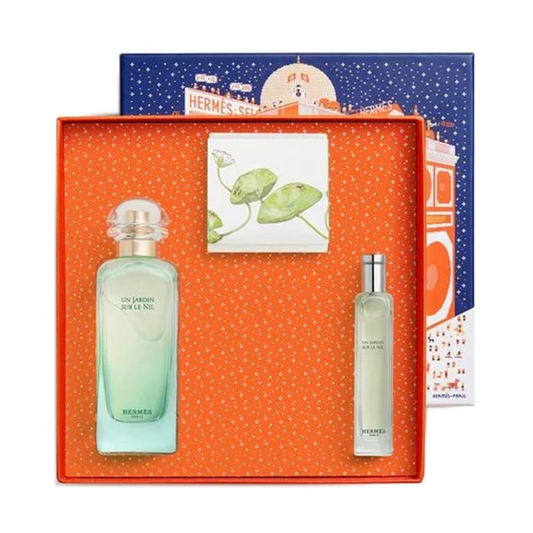 Un Jardin Sur le Nil SET EDT 100 ml + EDT 15 ml + Jabón Perfumado de Hermès