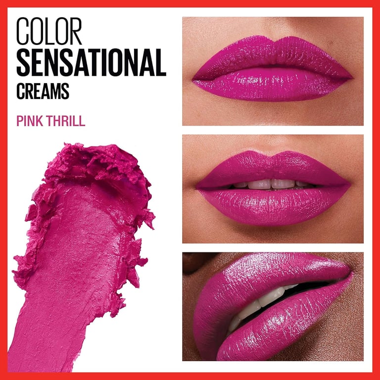 Color Sensational Satin Lipstick #266-pink thrill de Maybelline