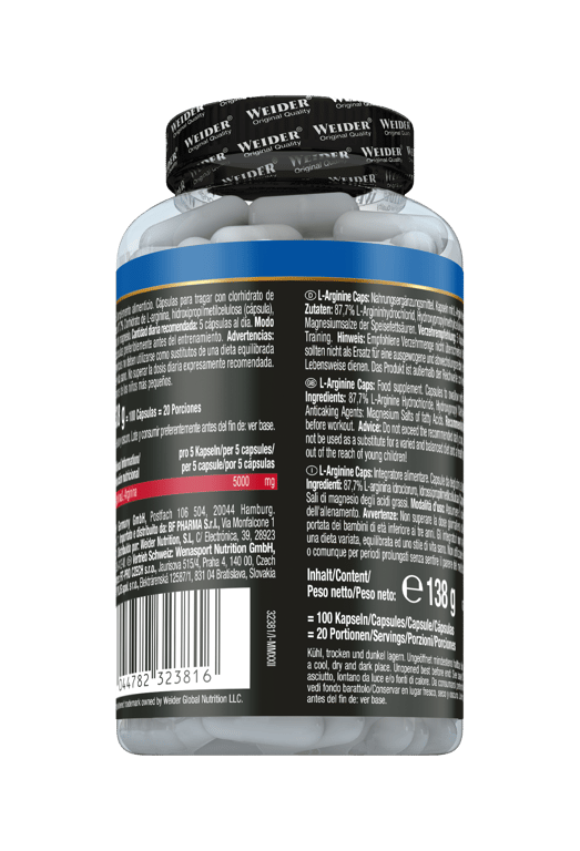 L-Arginine Caps 100 VCaps von Weider