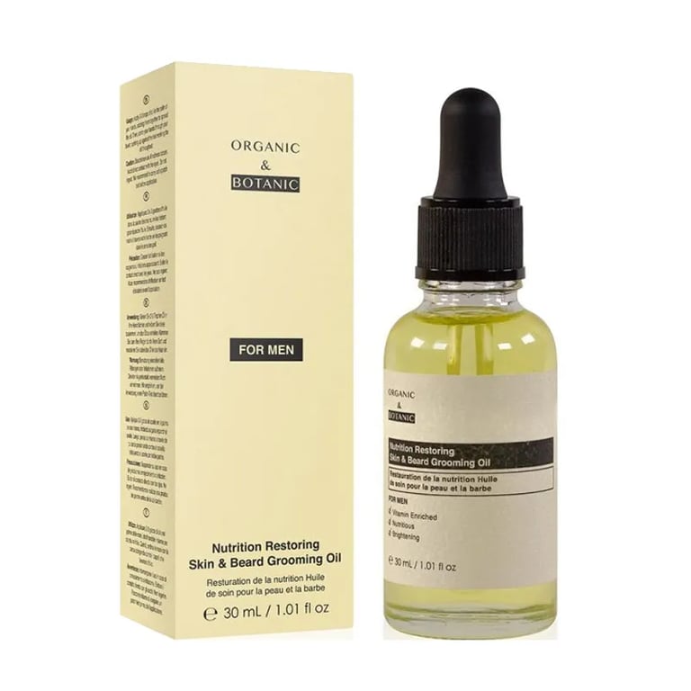 For Men Nutrition Restoring Skin&Beard Grooming Oil