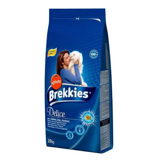 Brekkies Delicious Nourriture pour Chat Poisson et Légumes 20 kg