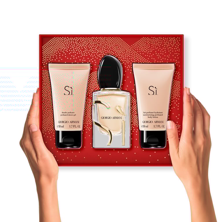 Oui EDP 50 ml + Lotion Corporelle 50 ml + Gel de Douche 50 ml Lot de Armani