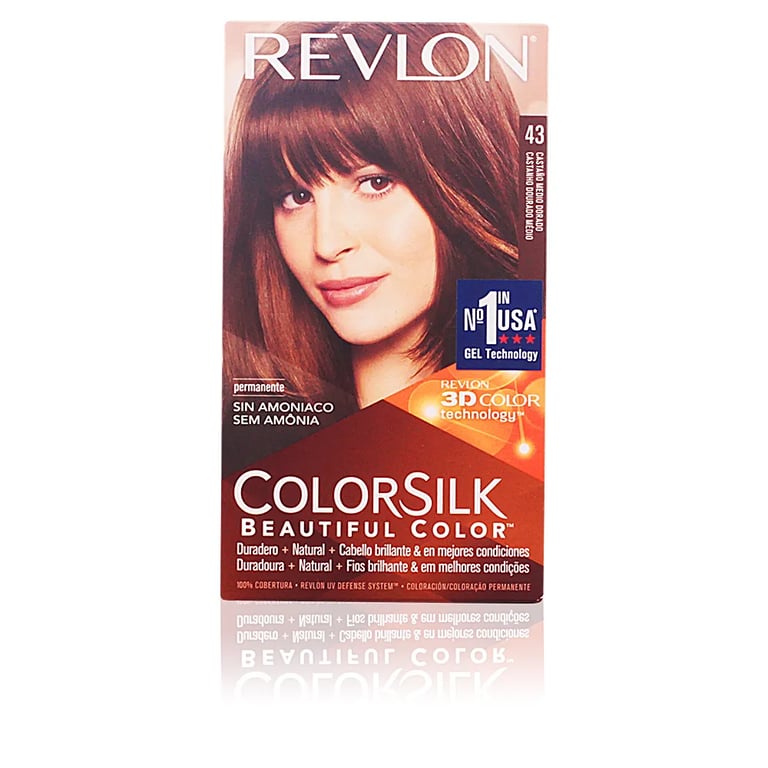 Colorsilk Tinte #43-Castaño Medio Dorado