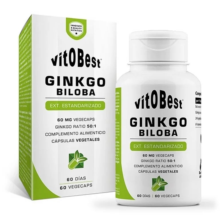 Ginkgo Biloba Extracto Estandarizado 60 mg