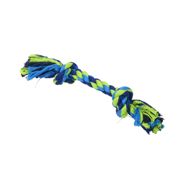 Spielzeug Hund Zahnseil 2 Knoten XS 15 cm