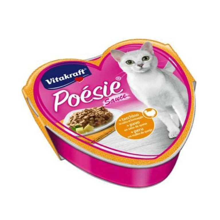 Poésie Comida Húmeda Para Gatos Pavo En Salsa De Queso 1 Lata De 85g