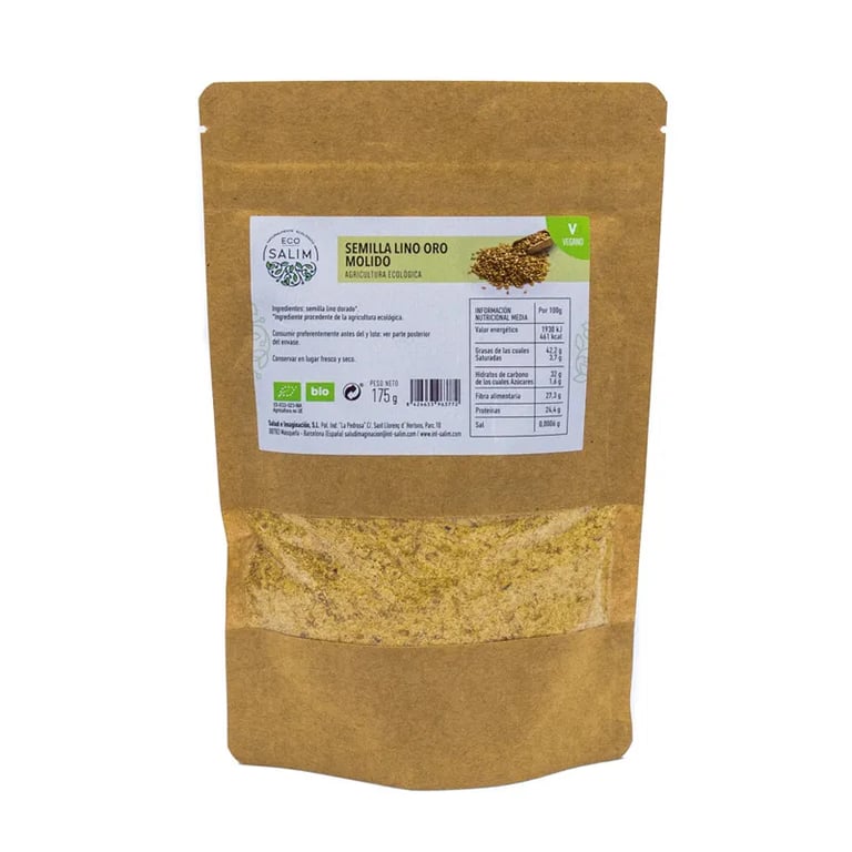 Gemahlener Gold-Leinsamen Eco