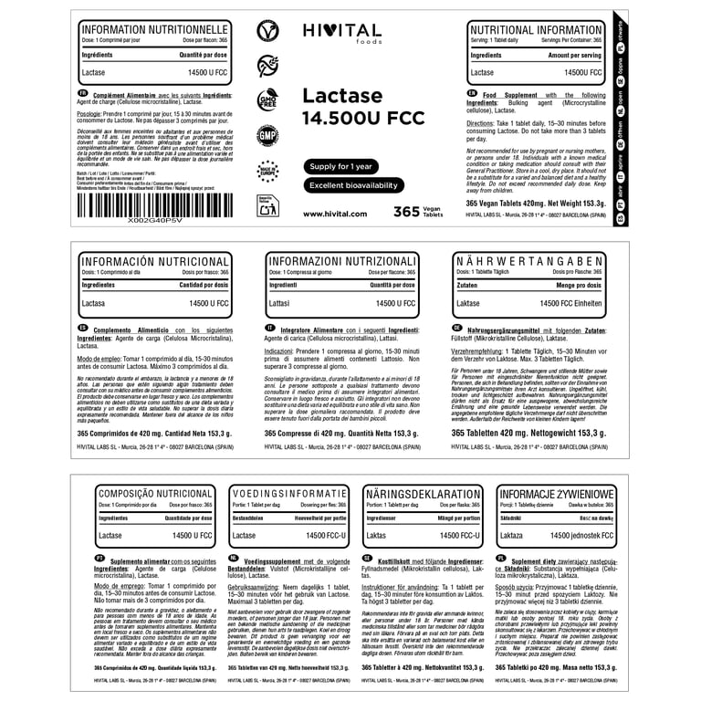 Lactase 14.500 FCC - imagen 2 de 2