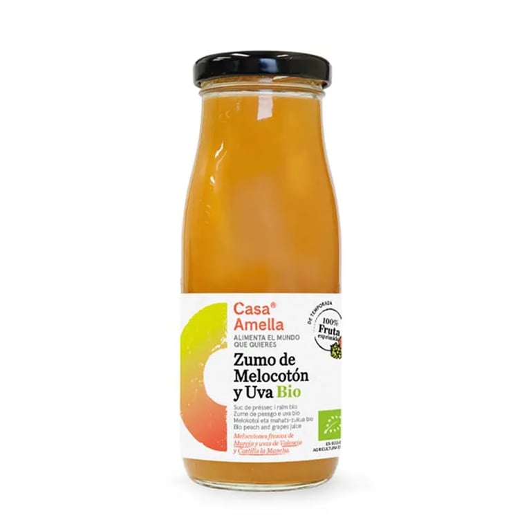 Pfirsich- und Traubensaft Bio