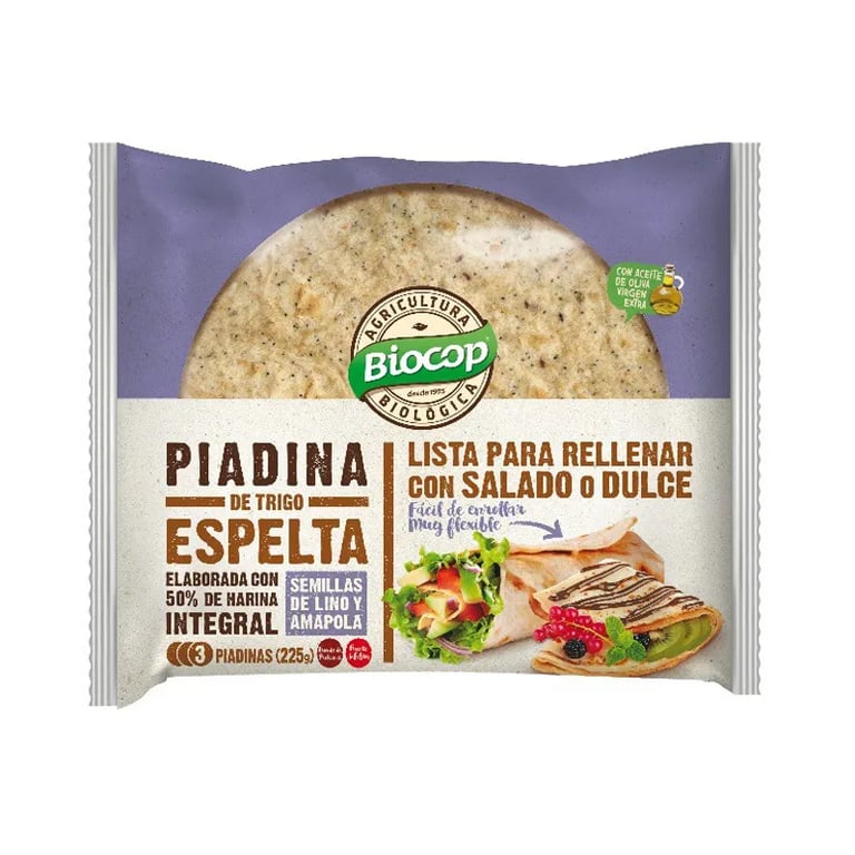 Piadina Di Farro Con Semi Di Lino E Papavero Bio