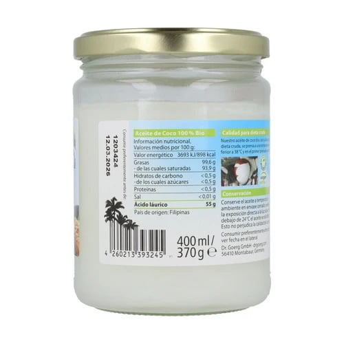 Huile de Coco Vierge Extra Bio - imagen 2 de 2