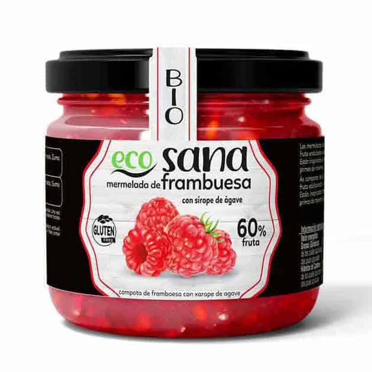 MARMELADA EXTRA DE FRAMBOESA COM XAROPE DE AGAVE BIO