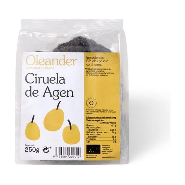 Ciruelas De Agen Con Hueso Bio Vegan