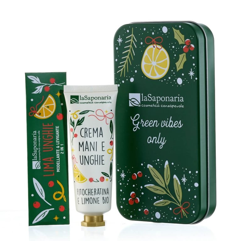 Cofrecito Crema de Manos con Fitoqueratina y Limón + Lima de Uñas Bosque de Invierno