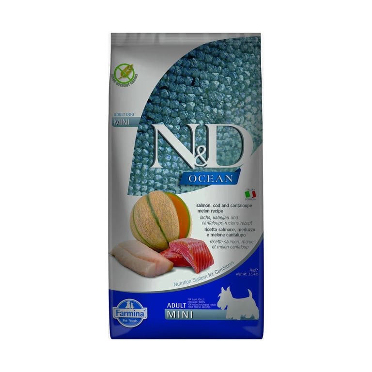 Voer Hond Volwassen Mini Nd Ocean Zalm Kabeljauw Meloen