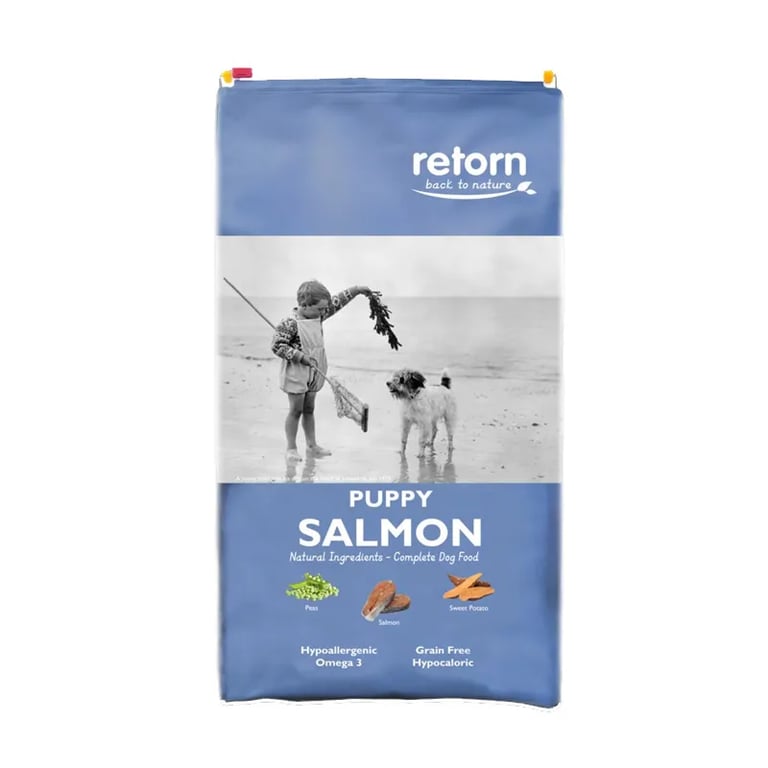 Pienso Natural Para Cachorros De Salmón