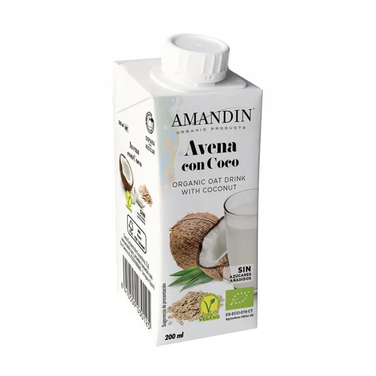Bebida De Avena Con Coco Ecológica