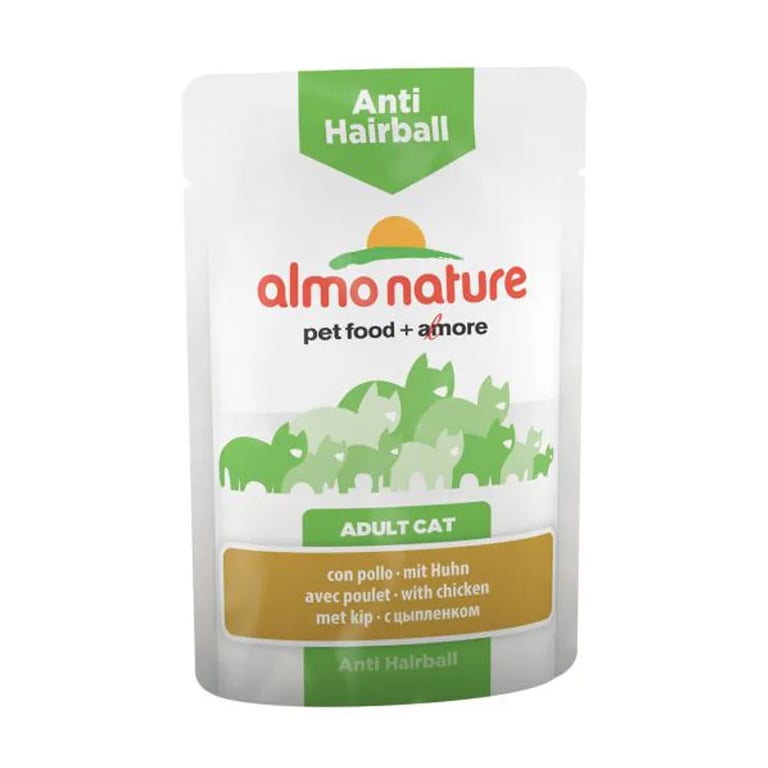 Adult Cat Anti-Hairball Con Pollo 70g