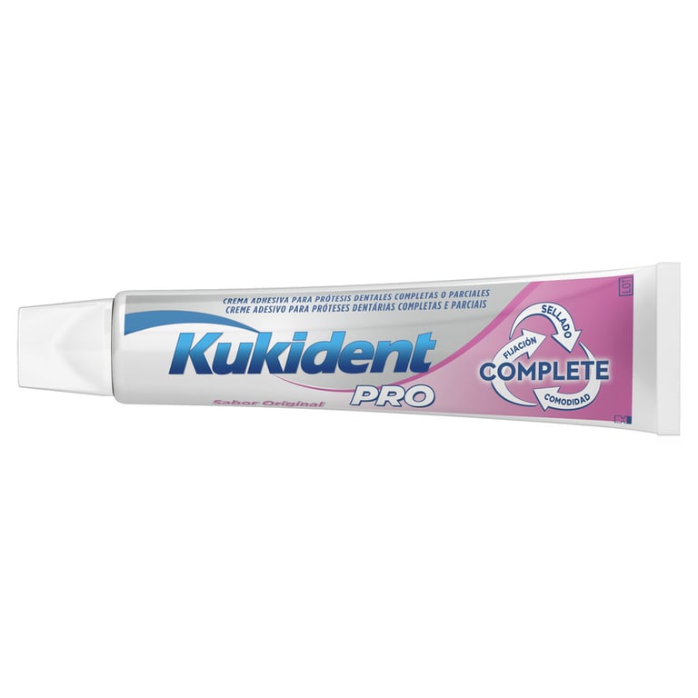 Kukident Pro Complete Crema adhesiva Sabor Original 70g de Kukident