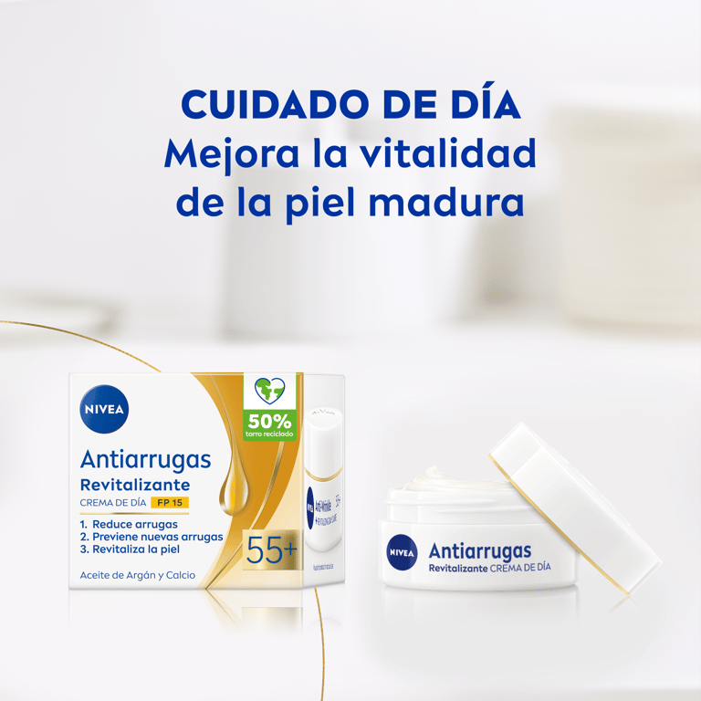 Revitalisierende Anti-Falten Tagescreme 55+ SPF15 50 ml von Nivea