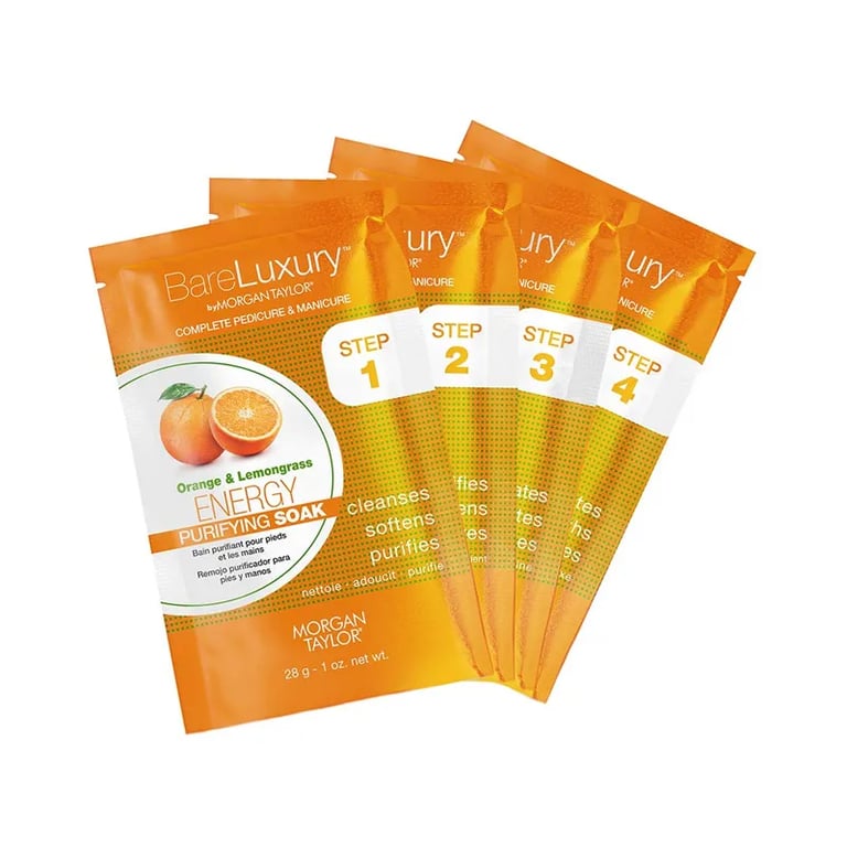Complete Pedicure & Manicure Orange Lote 4 Piezas