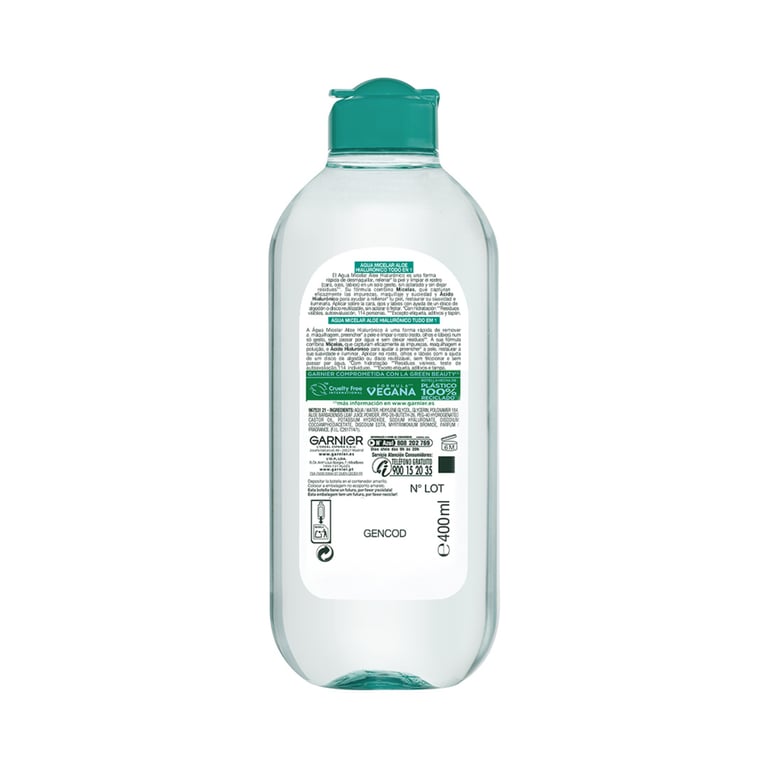 Skinactive Eau Micellaire Aloe Hyaluronique Tout-En-1 400 ml de Garnier
