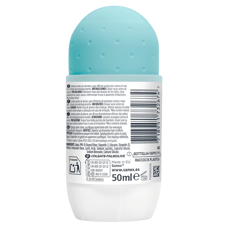 Mineral Protect Anti-Flecken 48h Deodorant Roll-on 50 ml von Sanex