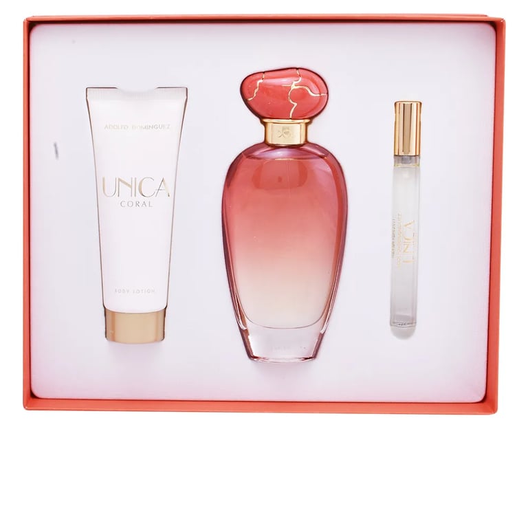Unica Coral Packung EDT 100 ml + Body Lotion 75 ml + EDT mini 10 ml