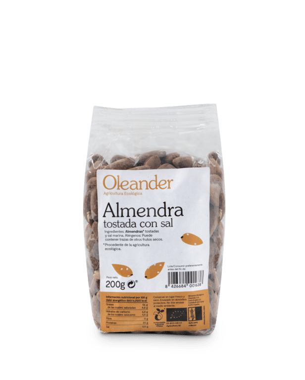 Almendras Tostadas con Sal Ecológicas