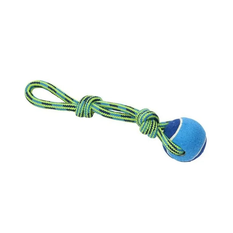Spielzeug Hund Seil Mit Griff Und Tennisball 30 cm