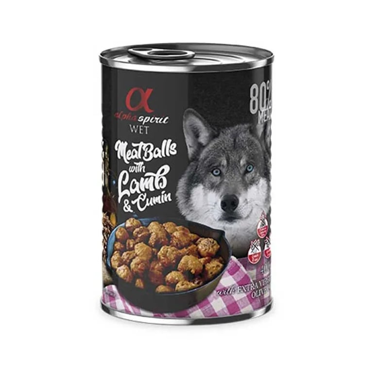 Comida Húmedo Perro Adulto Albóndigas Cordero y Comino