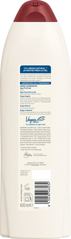 Gel De Ducha Hidrotermal Gel de Douche Sels Minéraux 600 ml de La Toja