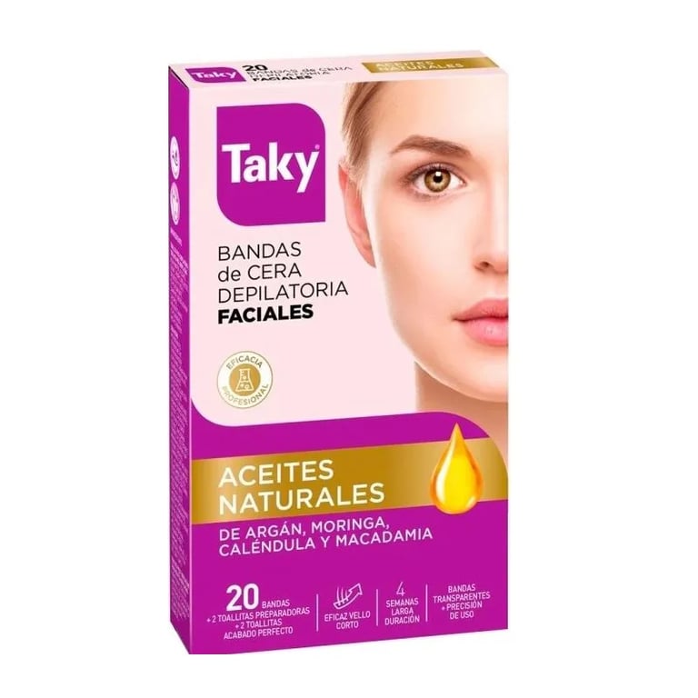 Aceites Naturales Bandas Cera Faciales Depilatorias