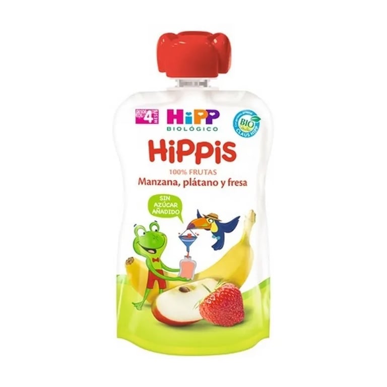Bebible Manzana Plátano Y Fresa Bio