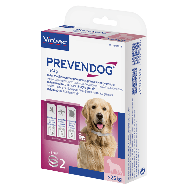 Prevendog Collier Antiparasitaire 75 cm +25 kg - imagen 2 de 2