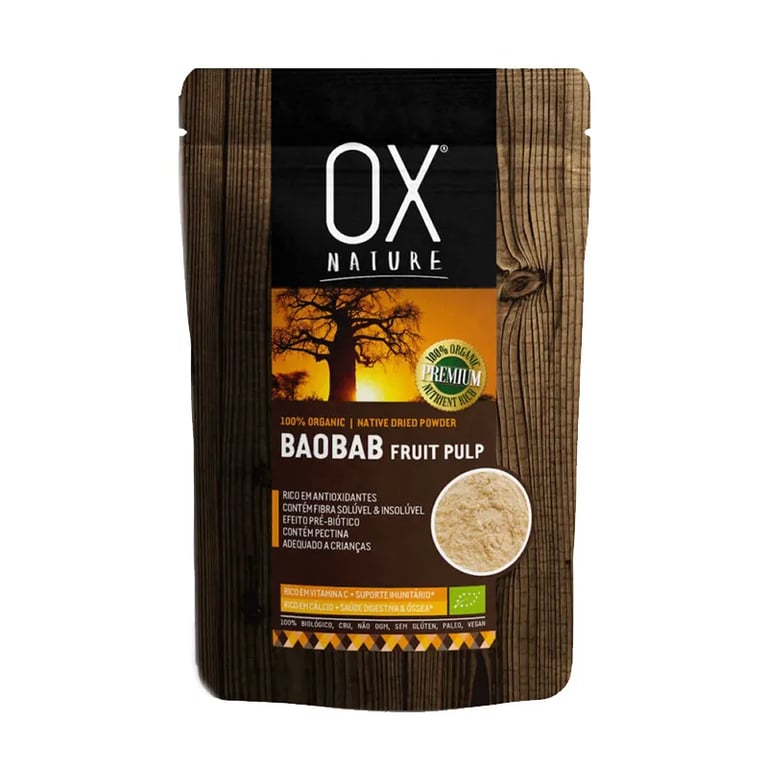 Pulpa van het fruit van baobab in poeder