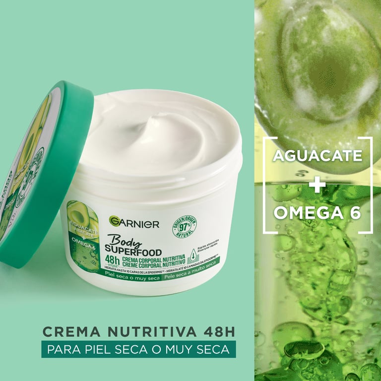 Body Superfood Avocat + Omega 6 380 ml de Garnier