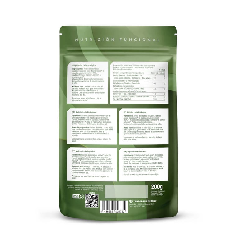 Matcha Latte Bio 200g von Energy Feelings
