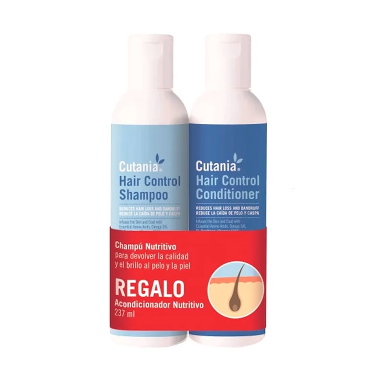 Cutania Hair Control Pack Shampoo 236 ml + Conditioner 236 ml