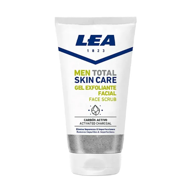 Men Total Gel Exfoliante Facial Carbón Activo