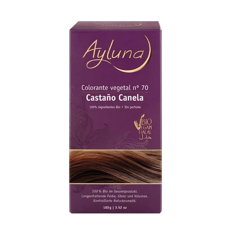 COLORANTE VEGETAL #70 CASTAÑO CANELA