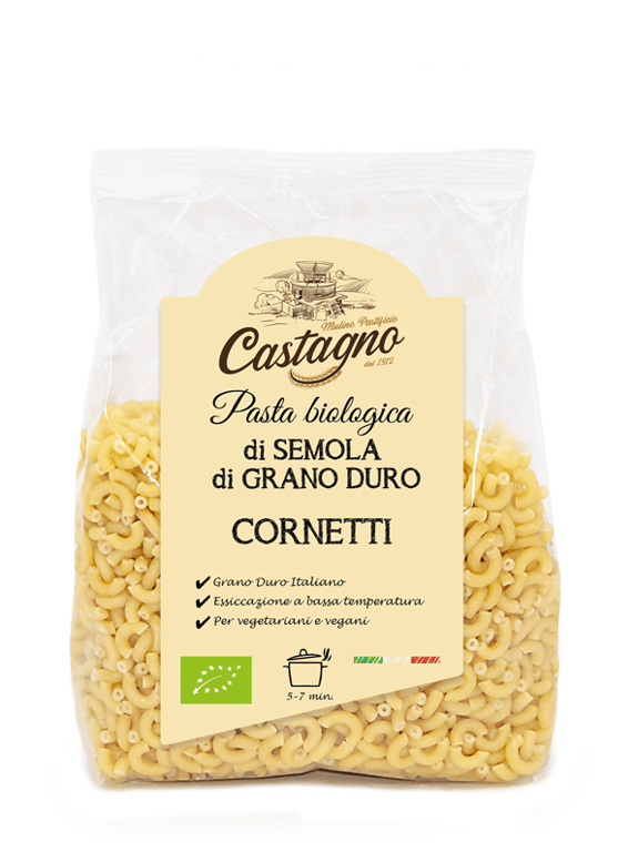 Cornetti Pasta Ecológica de Sémola de Trigo Duro