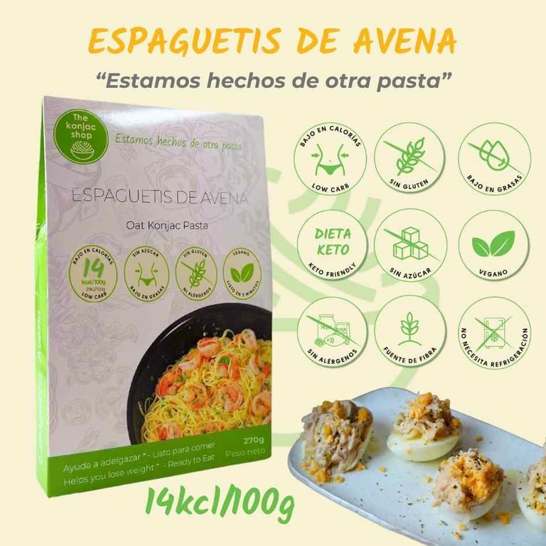 Espaguetis De Avena De Konjac 200g de The Konjac
