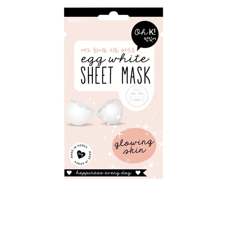 Sheet Face Mask Egg White Glowing Skin