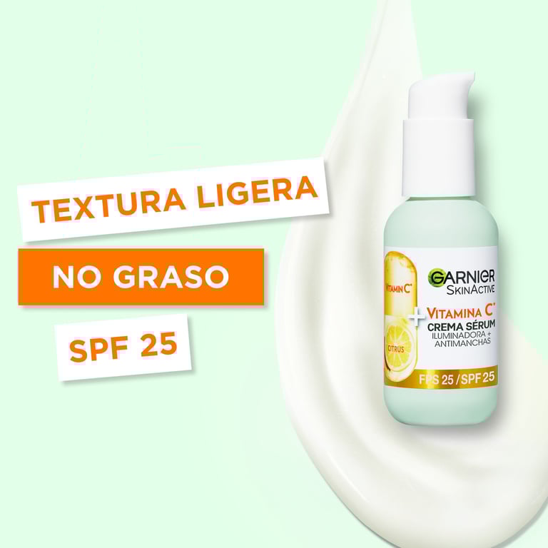 Skinactive Vitamine C Crème Sérum SPF25 50 ml de Garnier