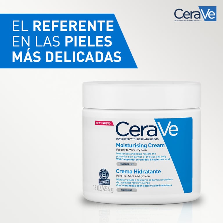 Cerave Creme Hidratante Pele Seca A Muito Seca 454g da Cerave