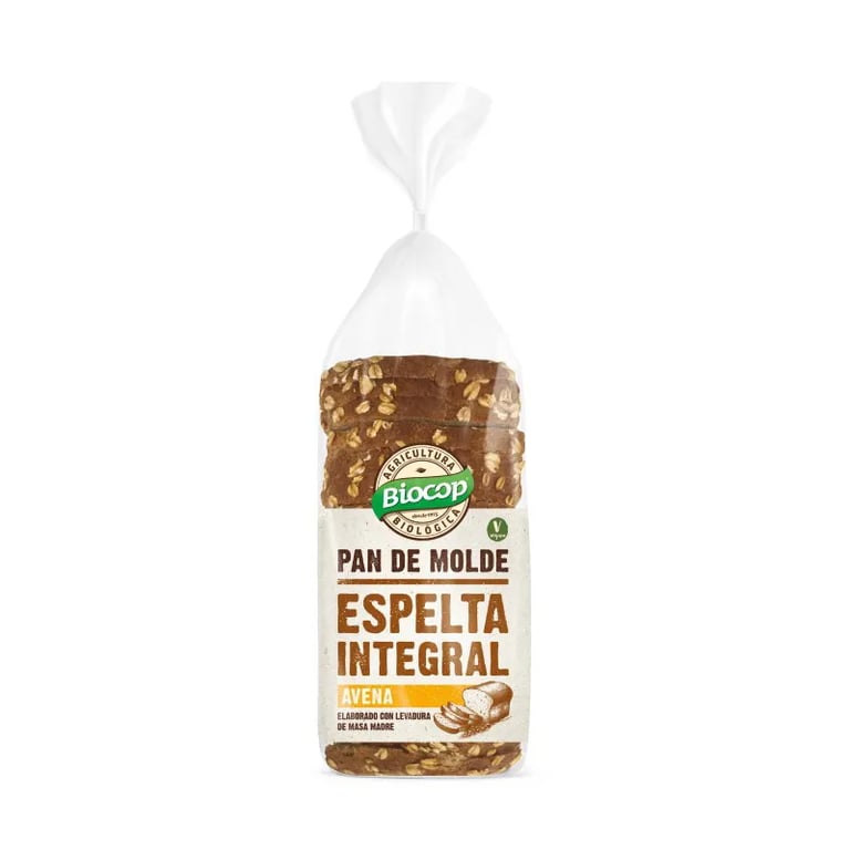 PAN DE MOLDE DE ESPELTA INTEGRAL AVENA