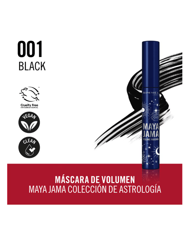 Maya Jama Pitch Black Máscara Volume da Rimmel London