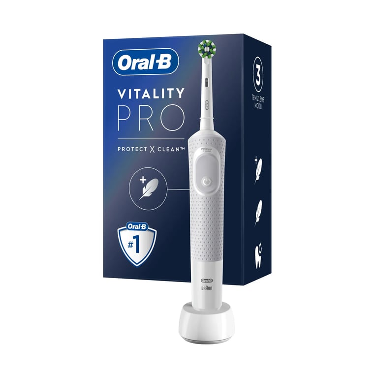 Oral-B Vitality Pro Protect X Clean Spazzolino Elettrico Bianco