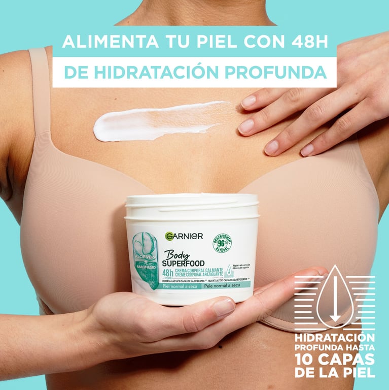 Body Superfood Aloe Vera et Magnésium 380 ml de Garnier